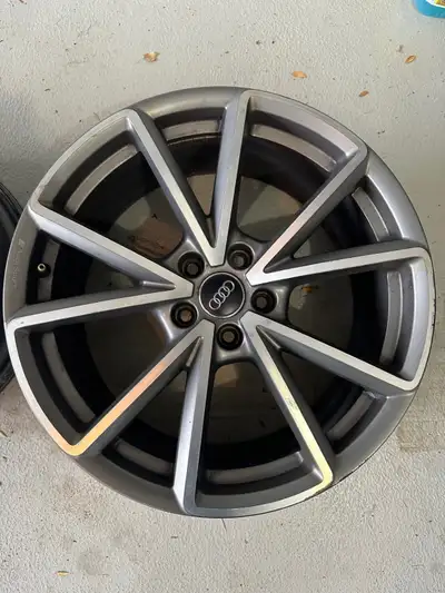 19" x 8.5" Offset 40 (5 x 112mm bolt pattern) Used as winter rims for two seasons. Good condition, v...