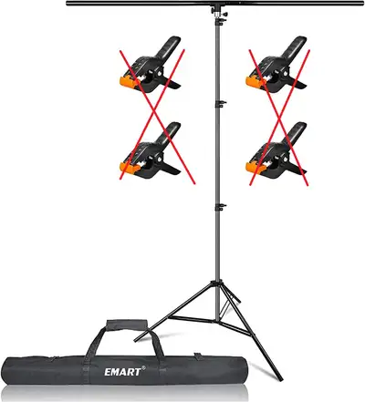 EMART T-Shape Portable Background Backdrop Support Stand Kit 5x8
