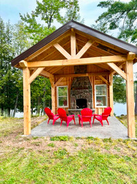 Recreational Outdoor Timber Frame Space White Pine 14x14