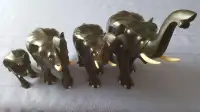 Antique Ceylon Elephants made ebony