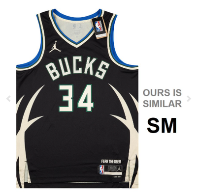 Men's Milwaukee Bucks Dri-Fit NBA Jersey -Size Small, View more