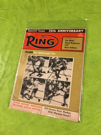 Boxing vintage magazine signed by Gene Fullmer 