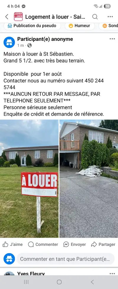 Maison à louer