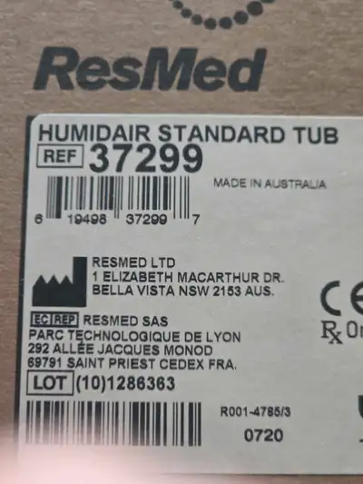 Resmed humidair standard tub, View more