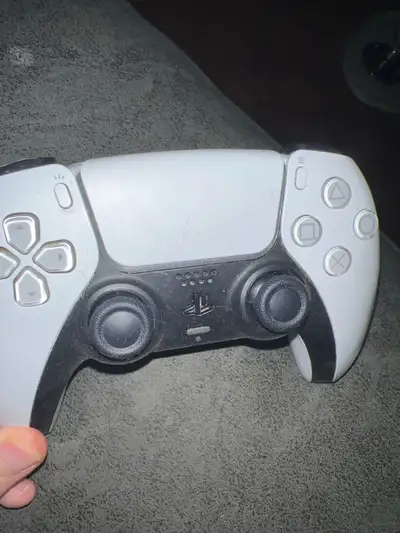 White PS5 Controller with Stick Drift, View more