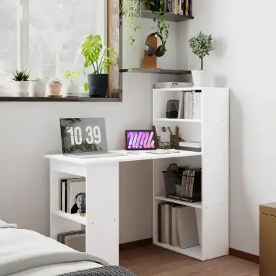 47" Modern Computer Desk with Storage Shelves, View more