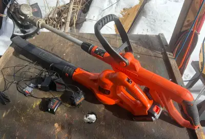 Great shape and just did use and no room in our new house 20 Volt lithium-ion battery lots of life i...