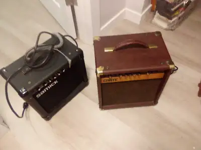 Two working guitar amplifiers, View more