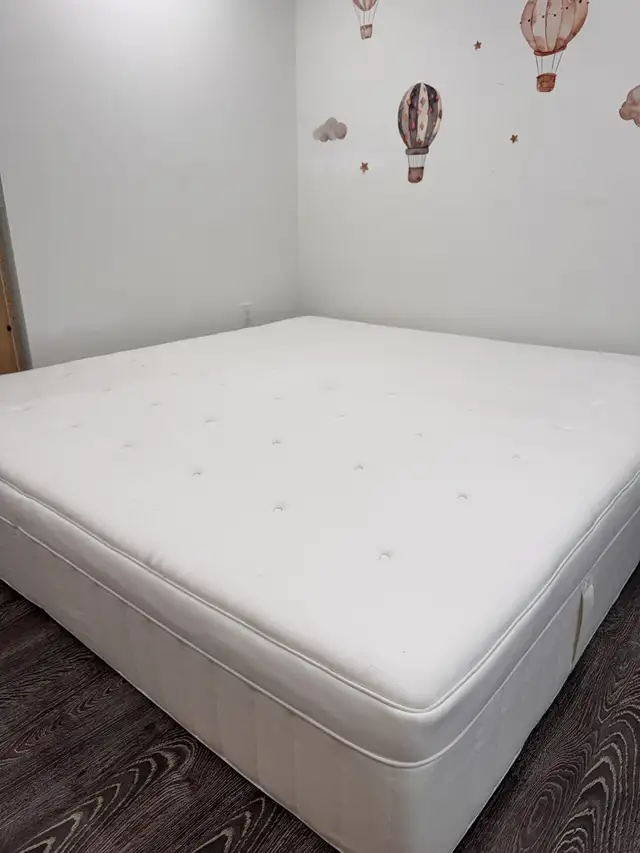 IKEA HESSTUN King Eurotop Mattress, Plush, Like New in Beds & Mattresses in Delta/Surrey/Langley - Image 4