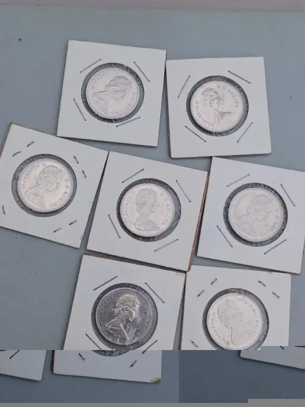 LOT DE 7 CANADA 50 CENTS CANADIEN 1968-70-72-73-74-76-78 in Arts & Collectibles in Laval / North Shore - Image 6