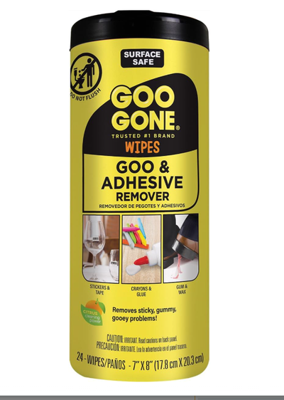 Goo Gone Clean Up Wipes – 24ct Adhesive & Residue Remover, View more