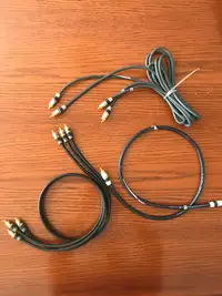 Barely used Monster audio video cables - 3 sets for $30 total