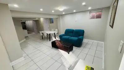 Available for immediate occupancy. Spacious and furnished 1-bedroom, 1-bathroom walk-in basement apa...