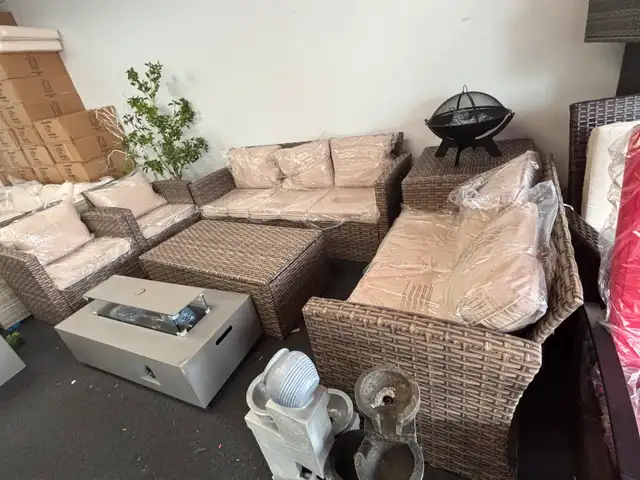 6-Piece Outdoor Patio Set with 2 Box  Table63347537183105121