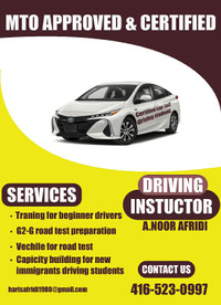 Driving Instructor 416-523-0997 