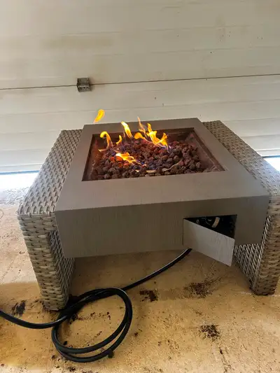 Propane fireplace, View more