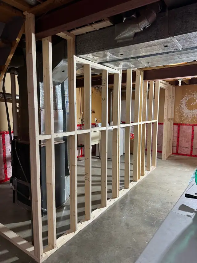 Basement Renovation | Framing, Insulation, Drywall65561318222465121