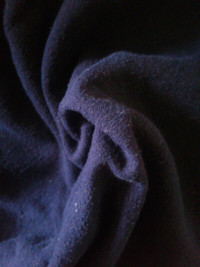 Dark Navy Raw Silk or Silk Noil fabric -  1 1/4 yards