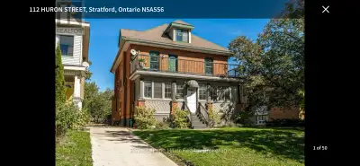 FOR RENT: 2 bedroom, 2 bathroom + den apartment – 112 Huron St, Stratford Available June 7th Charmin...