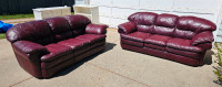 Leather Couches $275 Each. Delivery Available