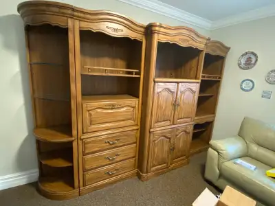 Solid Oak Wall Unit, View more
