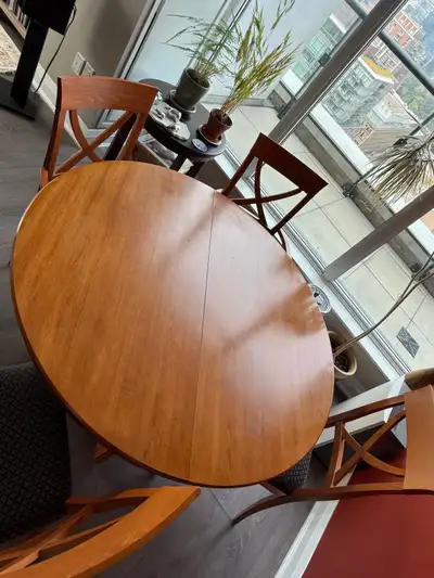Solid Rosewood Mid-Century Modern Dining Set + Matching Hutch, View more
