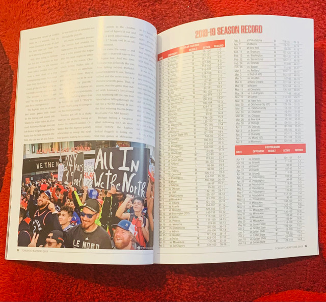 Slightly used 2018-19 Toronto Raptors NBA Champions. Magazine  in Magazines in City of Toronto - Image 3