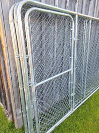 Dog run fence. 