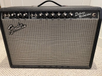 Fender ’65 Deluxe Reverb Reissue w cover and foot switch