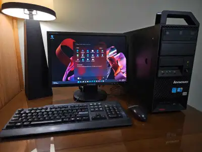 Windows 11 Pro Lenovo ThinkStation Computer Set, Intel Core i5, View more