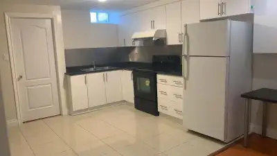 Spacious and cozy Basement Apartment With Separate Entrance. 1000Sqft Living Space. Two spacious bed...