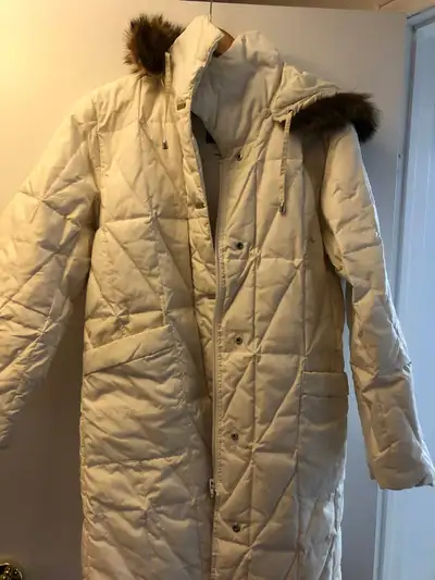 Winter Down Coat with Genuine Fur Hood, View more