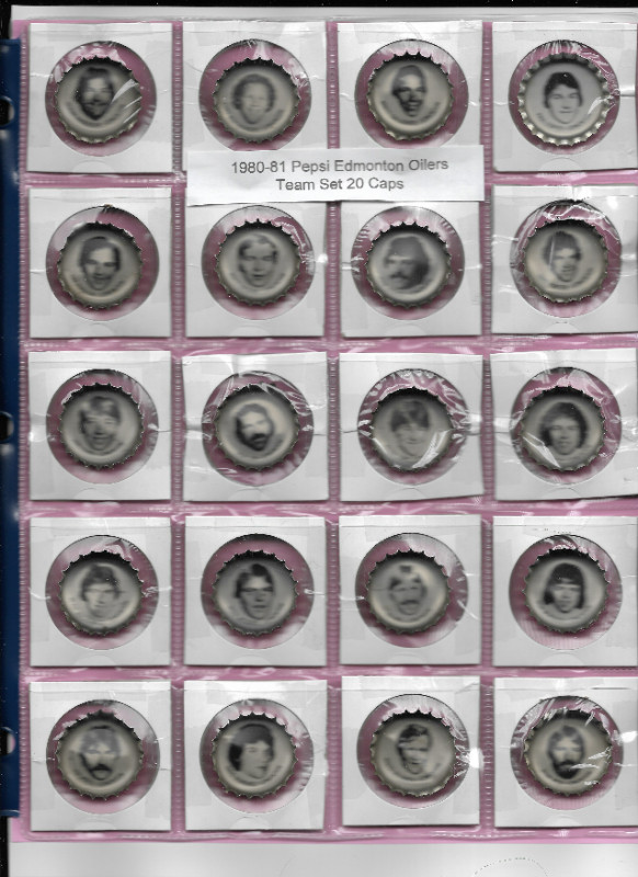 Hockey Collectible: 1980-81 Pepsi bottle caps complete set (140) in Arts & Collectibles in Bedford