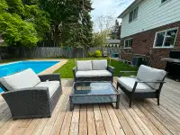 4 piece outdoor patio furniture set