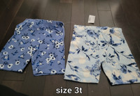 Girl's size 3t set of 2 shorts (new with tag)