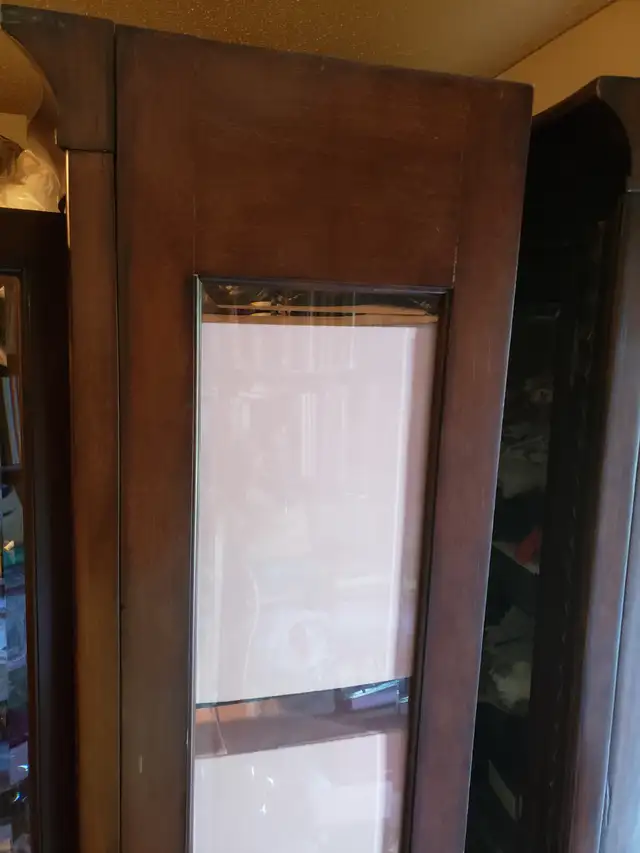 Big Wood Display Cabinet / Curio with Glass Shelves (2 Available in Hutches & Display Cabinets in Mississauga / Peel Region - Image 5