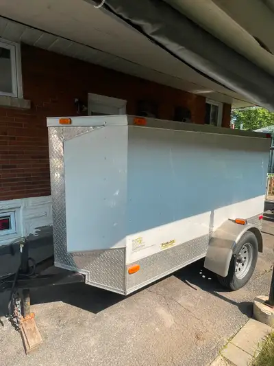 4x8 Peach Cargo Trailer in excellent condition!