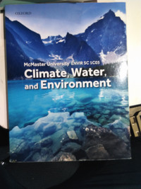 McMaster University ENVIR SC 1C03 Climate Water and Environment