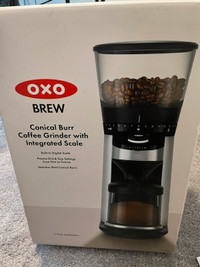 oxo conical burr coffee grinder NIB