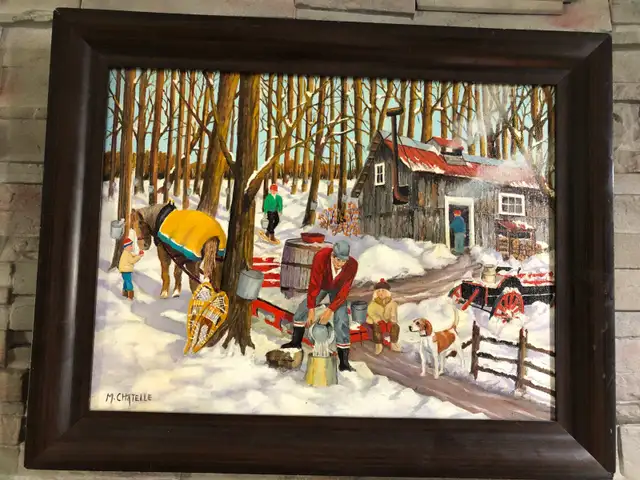 Marc Chatelle's 19x15'' Painting, $200