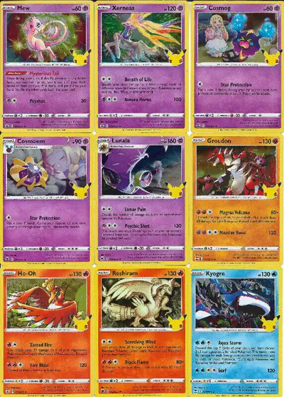 Pokemon Celebrations Holo Rare Cards, 2$ each or 25 for 40$, View more
