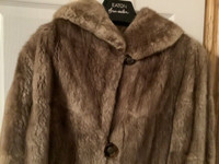 Vintage Eaton’s Fur Salon Muskrat Fur Swing Coat