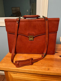 Italian leather briefcase 