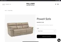 Palliser leather furniture HALF PRICE