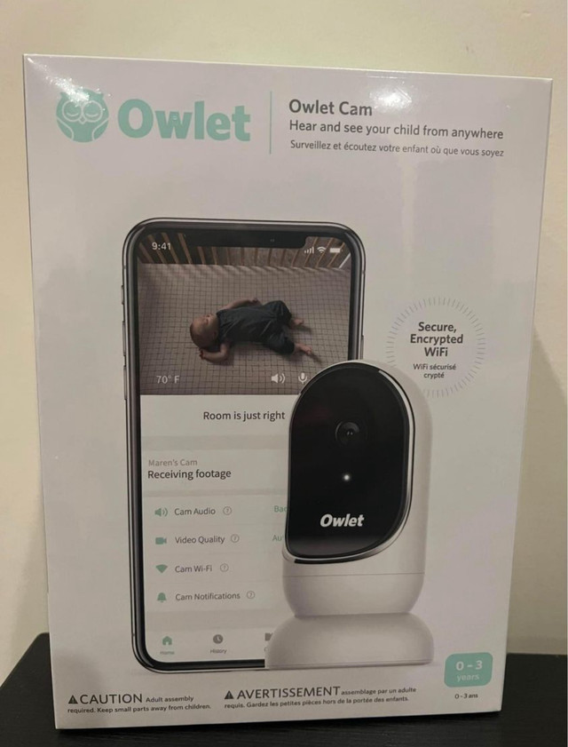 FLAMBANT NEUF caméra bébé Owlet Smart Baby Monitor Camera dans Barrières, moniteurs et sécurité  à Laval/Rive Nord