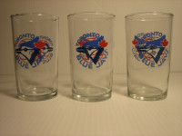 3 EARLY TORONTO BLUE JAYS DOUBLE LOGO DRINK GLASSES