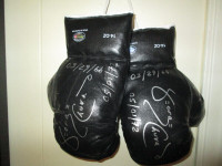 George Chuvalo Signed with Inscriptions & Ali Boxing Glove