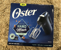 BRAND NEW Oster multi-use hand mixer with turbo power 