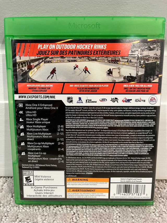 XBOX One NHL19 in XBOX One in Kawartha Lakes - Image 2