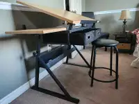 Drafting/Art desk and stool